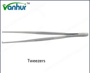 China Straight 125mm Medical Ear Tweezers For Ent Basic Surgical Instruments In Ent Market factory