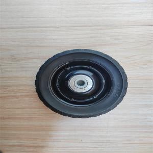 China Durable 6 Inch Hard Rubber Wheels Barrow Gas Lawn Mower Rubber Wheel factory