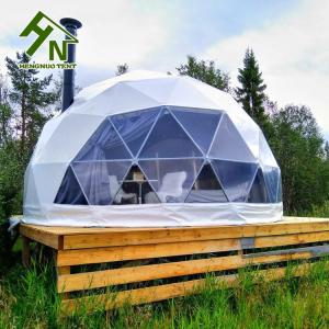 China Customized Glamping Hotel Geodesic Dome Tent Sun Shelter Fire Resistant factory