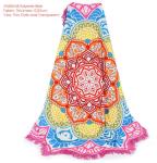 Indian Mandala Beach Towel Large Lotus Printing Towel Beach Round Pool Home