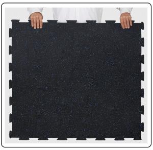 China 3mm-15mm Outdoor Playground Click Locking Rubber Gym Flooring Roll for Noise Reduction factory
