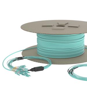China PVC LSZH Mpo Fiber Cable SC Breakout Fiber Optic Patch Cord Fanout factory
