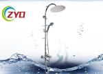 Professional Shower Rail Fittings , Ss Material Chrome Shower Rail Kit