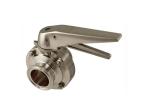 TP316L 2 Inch Sanitary Butterfly Valves With Forged Material Disk