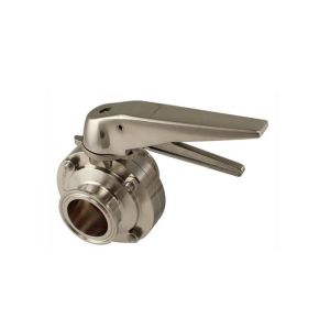 China T304 1.5 Pneumatic Actuator Tri Clamp Butterfly Valve on sale