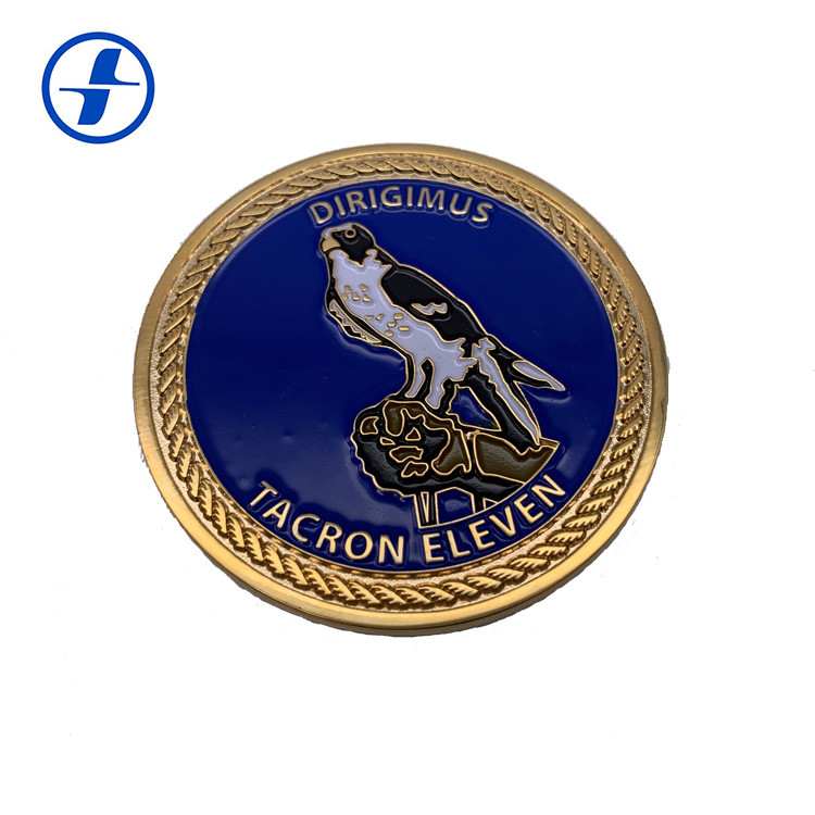 Professional Custom Metal Coins , Plating Antique Gold Challenge Coins