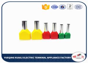 China Insulated twin cord end terminals Double line and pipe shape TE16-14 factory