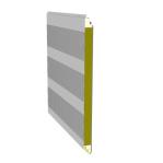 Polyurethane Rockwool Acoustic Panel 60-200kg/M3 Density