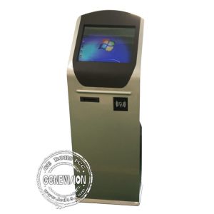 19 inch Bank Queue Ticketing Machine Self Service Kiosk Printer NFC Touch