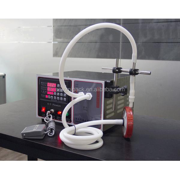 Food Grade Small Liquid Filling Machine Semi-automatic 304 Stainless Steel for Juice, Honey, Oil, Soda Water 17L/min