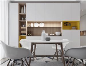 China With LED Light Cabinet Pantry Unit Living Room Display Cabinet factory