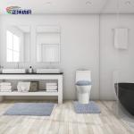 1800gsm Door Carpet Mats Grey Microfiber Chenille PU Coated Backing Toilet Floor