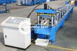 Steel Rain Water Gutter Equipment Cold Roll Forming Machine With Chain