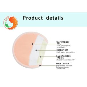 Washable Breathable Cloth Breast Pads Nursing Bra Pads Skin Friendly