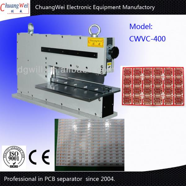 China 400mm Cutting Length V Cut PCB Separator 110/220V Industrial With Linear Blade factory