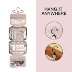 Women Water Resistant Velvet Hanging Travel Makeup Bag