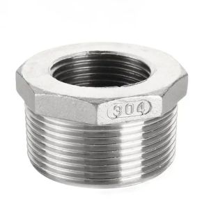 China Custom metal stainless steel left hand thread flange bushing on sale