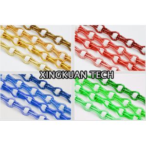 90×210cm Decorative Mesh Curtain , Aluminium Chain Door Curtain For Decorations