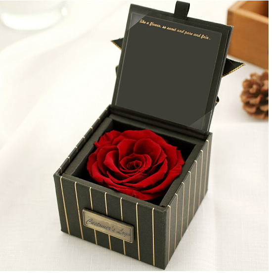 Bonbon Sustainable Happy Birthday Flower Box Packaging Personalized Cardboard Boxes