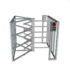 Double Door Half Height Turnstile Gate Access Control For School / Supermarket