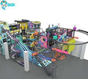 China Stainless Steel Space Themed Indoor Playground Kids Indoor Play Structure factory