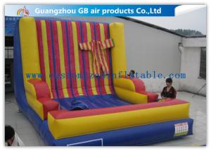 China Popular PVC Inflatable Velcro Wall Adults Sport Blow Up Sticky Wall factory