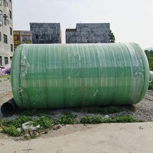 China Antiseptic Horizontal Cylinder Tank Frp Wastewater Storage Tank on sale
