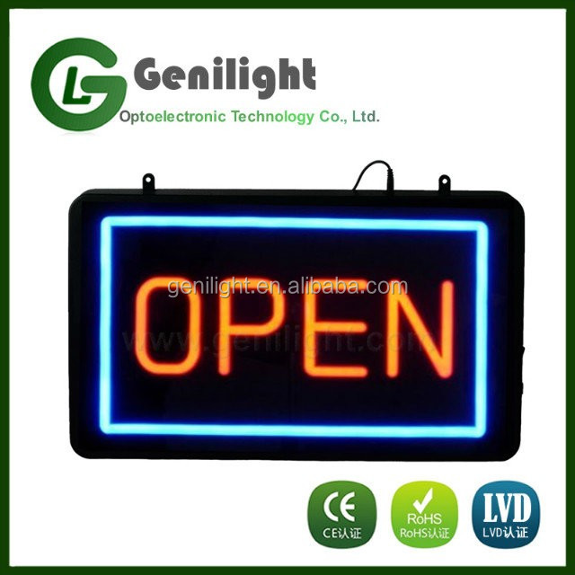 Rectangle Ice Cream LED Neon Sign with ABS Open-Mold Out Frame Animation Lighting