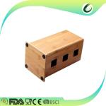 Rubber wood knife block kitchen knife holder