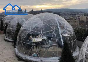 China Waterproof Commercial Geodesic Dome Tents With Clear Window Trade Show Dome Tent factory