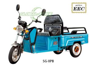 China SG-XPB 1600W Electric Cargo Tricycle With Hydraulic Front Fork And LED Light factory