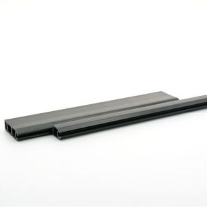 Corrosion Resistant Customized ABS Profile Black Extrusion Plastic Sliding Profiles Customized