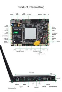 China RK3399 4K digital signage media player and support USB Interface HDMI-OUT factory