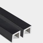 Polishing 10mm Height Aluminium Tile Trim For Bathroom