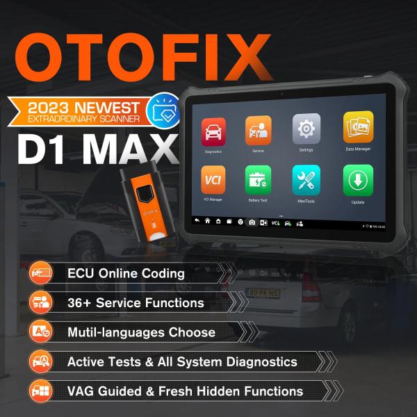 OTOFIX D1 Max Diagnostic Scanner Bi-Directional Bluetooth Scan Tool ECU Coding