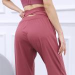 Back Cross Sweatpants Women′s Loose Pants Girdle Feet Quick Dry Running Fitness