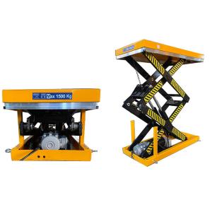 China Electric 1 Ton Stationary Scissor Lift Platform Double Scissor 305/1780mm factory