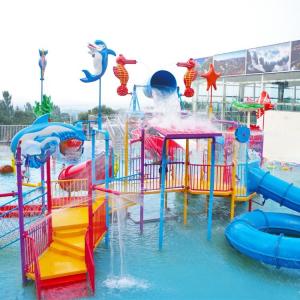 China Fade Resistant Splash Water Playground Hot DIP Galvanizing With Bucket factory