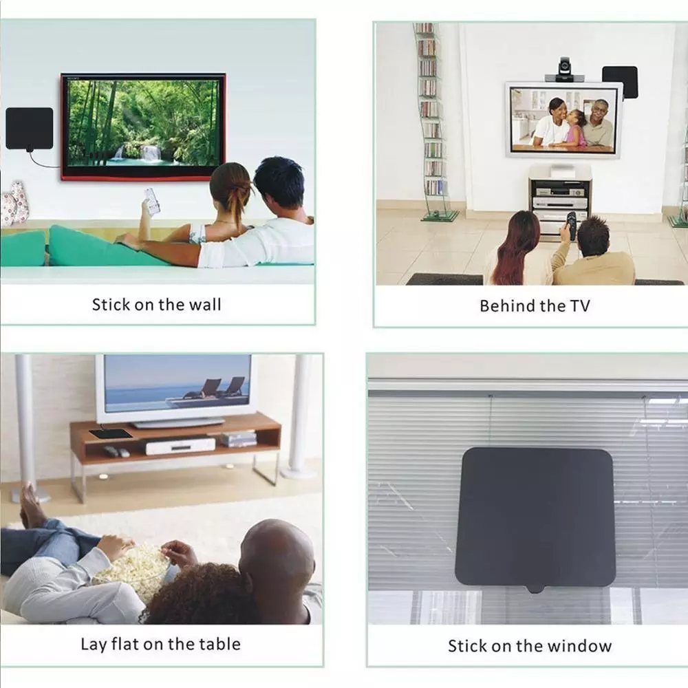 Omni Directional External USD Connector 28dBi Gain Digital TV Antenna Indoor Amplifier