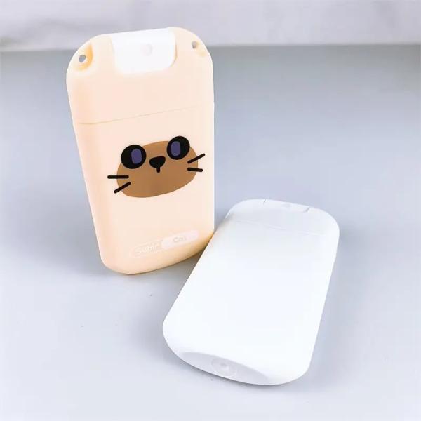 China 20ml Card Type Perfume Bottle PP Screen Printing Pump Sprayer Beauty Packaging factory