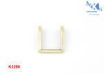Professional Square Metal Ring , 18mm Inner Size Rectangular Rings For Handbags