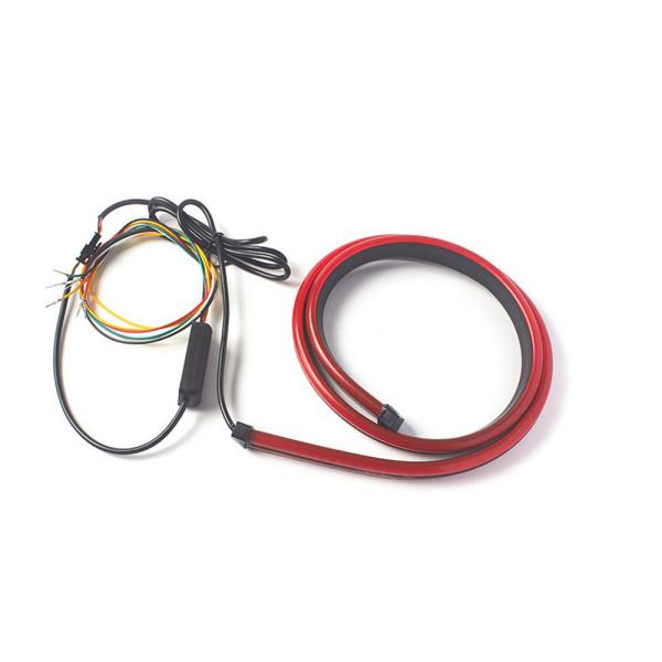 Flexible Red Flashing Car Headlight LED Tube Strip Third Brake Light Rear Tail