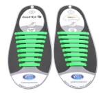 Cool Nice Unisex Man Women No Tie Silicone Shoelace Sneaker Rubber Shoelace, 8+8