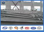 5m - 12m Single Curved End electrical street light pole above 95% Peneration