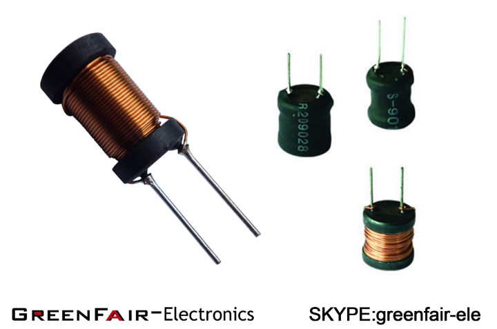 Large Current Radial Leaded Inductors Low Resistance DR Core One Winding