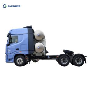 China 4x2 Howo Tractor Head 21000kgs Used HOWO Tractor Truck 600L Fuel Tank factory