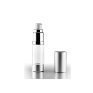 Square Acrylic Airless Pump Bottle Refillable 30ml