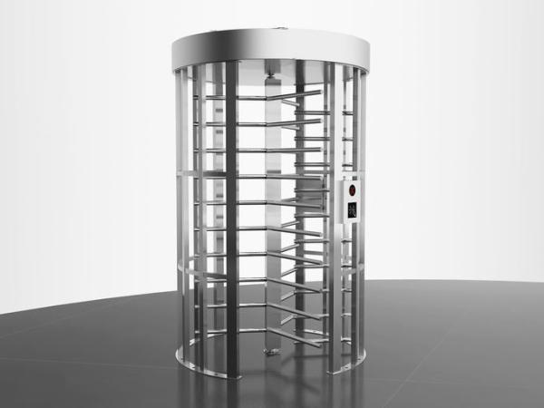 Single Lane Stainless Steel Turnstiles , Pedestrian Turnstile Gate Anti Backup