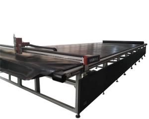 China Single Ply CNC Digital Cutting Machine Round Knife Notch Pen Drawing Touch Screen factory