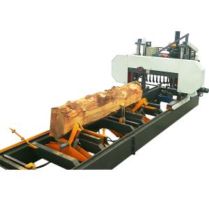 China Large Horizontal Wood Cutting Hydraulic Automatic Band Sawmill For Sale factory